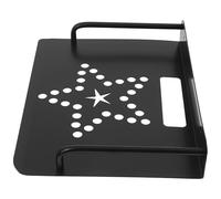 PRETYZOOM Support Mural pour Routeur WiFi et Étagère pour Projecteur, Rack de Rangement Perforations, Adapté pour Garage et Atelier, Structure Légère en Aluminium