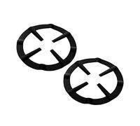 PRETYZOOM Support pour Cuisinière à Gaz en Fer Noir 2pcs, Grille Résistante Antidérapante pour Maison et Café, Support Pratique pour Cafetière et Réchaud