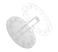 PRETYZOOM Support pour Pinceaux de Nail Art de Cœur Cristal Rond, en Pet Solide, 1pc, pour Organiser Stylos UV Gel Table, Évitant le Désordre et Facilitant la Gravure