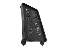 PRETYZOOM Support pour Tour Unité Centrale avec roulettes Pivotantes Freinables, Structure en Plastique et Fer, Stabilité Renforcée et Ventilation Optimale, sous Bureau sur Tapis