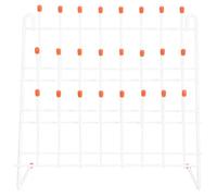 PRETYZOOM Support pour Tubes à Essai de Laboratoire 24 Emplacements, Égouttoir en Plastique Immergé, Séchoir Compact et Léger pour Laboratoire Scientifique, Rangement Tube de Séchage