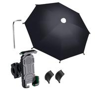 PRETYZOOM Support Téléphone avec Parasol Intégré Porte Téléphone Guidon Stable et Fixation Sécurisée pour Smartphone et Facile à Installer Adapté pour Cyclisme et Navigation Main