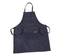 PRETYZOOM Tablier Denim Unisexe Réglable pour Coiffure avec Poches Résistant et Anti-huile pour Soins Capillaires Cuisine Jardinage et Bbq