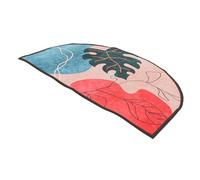 PRETYZOOM Tapis De Bain Anti-Glissant Absorbant Demi-Lune Tapis De Sol Lavable pour Salle De Bain Cuisine Et Entrée Design Vintage