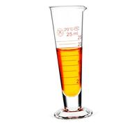 PRETYZOOM Tasse à Mesurer 25 Ml en Verre Transparent Cylindre Gradué pour Équipement de Laboratoire Verre Doseur Polyvalent Outil Pratique Cuisine et Laboratoire