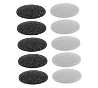 PRETYZOOM Têtes de Meulage pour Lime à Pieds 10 Pièces Noir et Gris Accessoires de Pédicure Professionnelles Remplacement Dissolvants de Callosités pour Soins des Pieds
