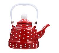 PRETYZOOM Théière Émaillée Vintage Infuseur à Thé Bouilloire Rétro 1,1 l Cuisine, Café, Cuisinière à Induction Et Gaz