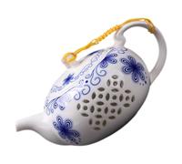 PRETYZOOM Théière Rétro en Porcelaine Résistante Chaleur Poignée Ergonomique Capacité 150ml Design Élégant pour Maison et Visites de Pendaison de Crémaillère