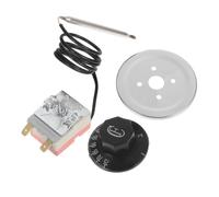 PRETYZOOM Thermostat Régulateur Mécanique pour Chauffe-eau Électrique avec Bouton Rotatif en Fer et Bakélite, Contrôle de Température Réglable de 30 à 75 Degrés, Couleur Couleur Aléatoire