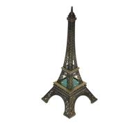PRETYZOOM Tour Eiffel Veilleuse Bureau Lampe LED Paris Tour Eiffel Statue Figurine à collectionner en métal Décoration de gâteau Cadeau souvenir de tourisme