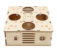 PRETYZOOM Tunnel et Prévient L'obésité en Bois pour Hamster et Rats Jouet Labyrinthe Favorise Le Physique et Jeu Actif pour Petits Animaux pour Cage