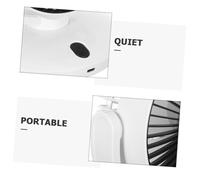 PRETYZOOM Ventilateur de Bureau Portable Rechargeable USB Petit Ventilateur Électrique Personnel avec Vitesse Batterie Longue Durée pour Voyage Dortoir et Bureau