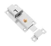 PRETYZOOM Verrou de Porte Automatique en Acier Inoxydable Mécanisme de Rappel, Boucle Robuste pour Portes et Armoires, Maison Bureau, Finition Argenté