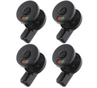 PRETYZOOM Verrouillage de L'indicateur de Confidentialité pour Toilettes Publiques Serrure de Porte en Plastique, Poignée Rotative, Installation Facile, Pack de 4 Pièces pour Cabines