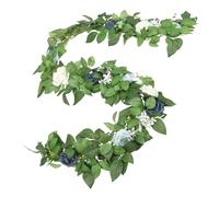 PRETYZOOM Vignes Avec Des Fleurs Fausses Plantes Fausses Fleurs Décorations De Mariage Fausse Plante Fleurs Artificielles Blanches Bouquet Fleurs Artificielles Décoratives Faux Tissu Oxford