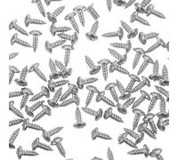 PRETYZOOM Vis à Tête Cylindrique en Acier Inoxydable Autotaraudeuses 100 Pack de 100 Pièces pour Bois et Métal Fin pour Assemblage de Meubles et