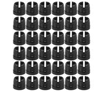 PRETYZOOM Vis de Remplacement pour Support Téléphone Voiture, 50pcs Écrous de Serrage en Plastique Noir Bague pour Fixation Adaptateur, Compatible sans Mains et DIY
