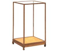 PRETYZOOM vitrine de Bureau vitrine à épingles étagère de Secours Objet de Collection Corbeille Cas Boite Rangement Boite de Rangement Porte-Figurines en Verre conteneur de Collecte Un Verre