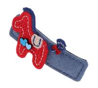 PRETYZOOM Zodiac Horse Hair Clip Year Of The Horse Non Slip Snap Hairpin Denim Plush Barrette For Lunar Year Party And Everyday Styling