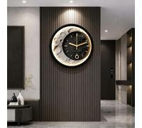 PreuepltrMa Art Mural 3D LED, Horloge Murale 3D Lune Thème avec Capteur de Mouvement/Télécommande Art Mural à Texture de Grès pour Salon Salle à Manger(A Control,40cm/15.75" in)