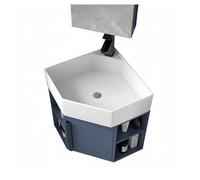 PreuepltrMa Ensemble Meuble d'angle, Meuble Salle de Bain avec Vasque,Salle de Bain Meuble Lave Main, Moderne et Fonctionnel, pour Les Petites salles de Bain(Sink+Faucet Package)