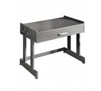 PreuepltrMa Étagère pour imprimante avec tiroir de Rangement, Table d'appoint Moderne et compacte pour imprimante, pour Bureau à Domicile, fax et Scanner(Gray,24.41in Length)