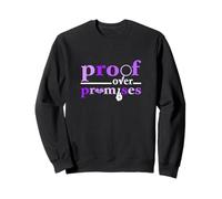 Preuve de Couleur Violette sur Les promesses, graphisme Violet Sweatshirt