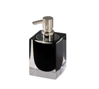 Preuve de Fuite Bouteille de Lotion en résine Simple, Distributeur de Savon, de Gel Douche, de shampoing, de Salle de Bain, d'hôtel(Noir)