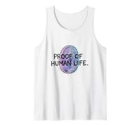 Preuve de Vie Humaine Empreinte Digitale Graphique Débardeur