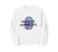 Preuve de Vie Humaine Empreinte Digitale Graphique Sweatshirt