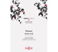 Preuve - Droit civil - Frédérique Ferrand - Dalloz - broché - Etude