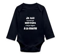 Preuve Papa N'est Pas Toujours À La Chasse Body Manches Longues Bébé Bio