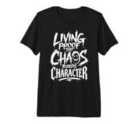 Preuve Vivante Chaos Construit Caractère T-Shirt Haut de Gamme