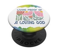 Preuve Vivante de l'amour d'un Dieu Aimant Entre Un Homme et Une Femme chrétiens PopSockets PopGrip Adhésif