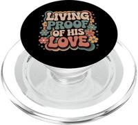 Preuve Vivante de Son Amour Citation inspirante Jésus PopSockets PopGrip pour MagSafe