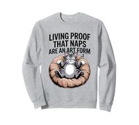 Preuve vivante que les siestes sont une forme d'art pour les amoureux des chats Sweatshirt