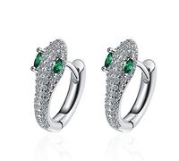 Prévenir les allergies 925 boucles d'oreilles en argent Sterling pour les femmes à la mode élégant mousseux Zircon petit serpent mariée bijoux