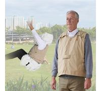 Prévenir les blessures des personnes âgées Prévention des chutes Gilet airbag Éviter les blessures secondaires Protéger les personnes âgées Positionnement de l'application,Khaki-S