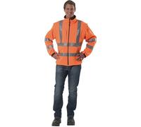 PREVENT Veste softshell de signalisation taille L orange 96 % PES / 4 % EL