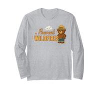 Prevent Wildfires Cute Standing Smokey Bear Manche Longue