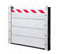 Prévention des Inondations Déflecteur De Protection Contre Les Inondations De Barri Déflecteur De Protection Contre Les Inondations Unité Détachable en Aluminium Pann, 80x20cm