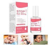 Prévention des rongements d'ongles ou adultes - Bouchon anti-morsure d'ongles de 0,5 fl oz | Vernis anti-morsure d'ongles au goût amer, empêche la succion du pouce, extrait de naturelle