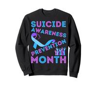 Prévention du Suicide en Forme de cœur Arc-en-Ciel pour Maman, Papa, garçon, Fille Sweatshirt
