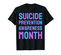 Prévention du Suicide en Forme de cœur Arc-en-Ciel pour Maman, Papa, garçon, Fille T-Shirt Graphique avec Valeur