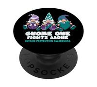 Prévention du Suicide GNOME One Fights Alone Wear Purple PopSockets PopGrip Adhésif