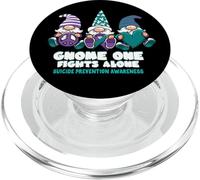 Prévention du Suicide GNOME One Fights Alone Wear Purple PopSockets PopGrip pour MagSafe