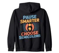Prévention du Suicide par Point-Virgule Pause Smarter Sweat à Capuche