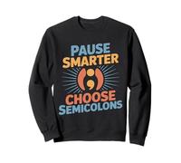 Prévention du Suicide par Point-Virgule Pause Smarter Sweatshirt