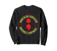 Prévention du Suicide par Point-Virgule Survivor Sentence Sweatshirt