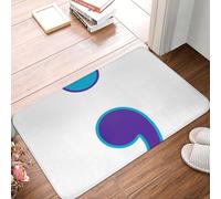 Prévention du Suicide par Point-Virgule Welcome Paillassons Doux Paillasson Intérieur Antidérapant Tapis De Bain pour Porte Chambre Baignoire 40X60Cm